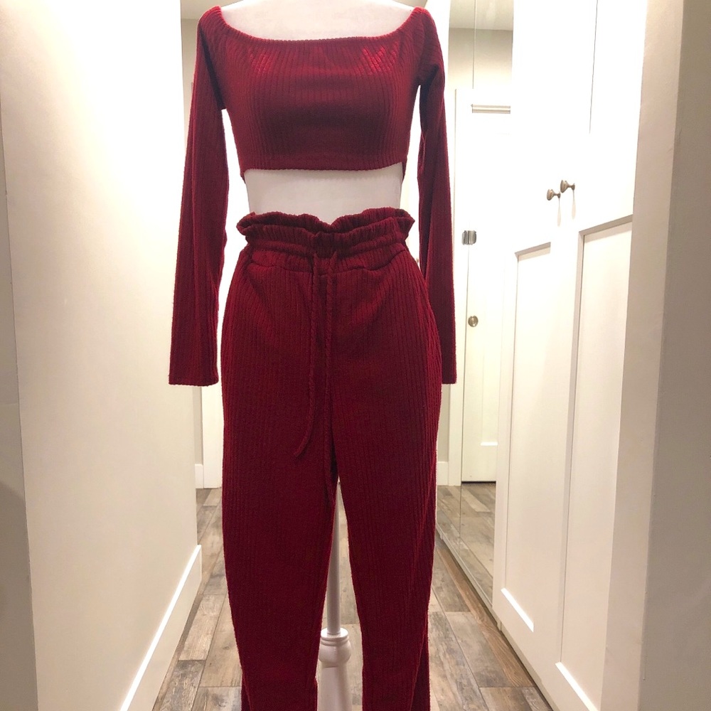 Crop top and pant set